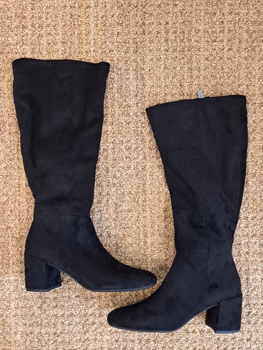 Anne Klein Lacey Boot - Color: Black - Size: 9 Wide Width, Wide Calf